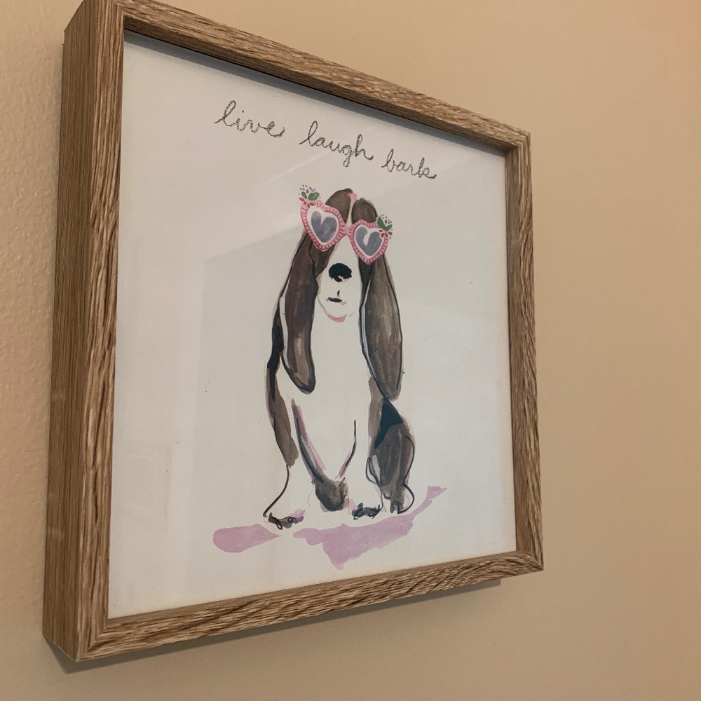 Dog with sunglasses print